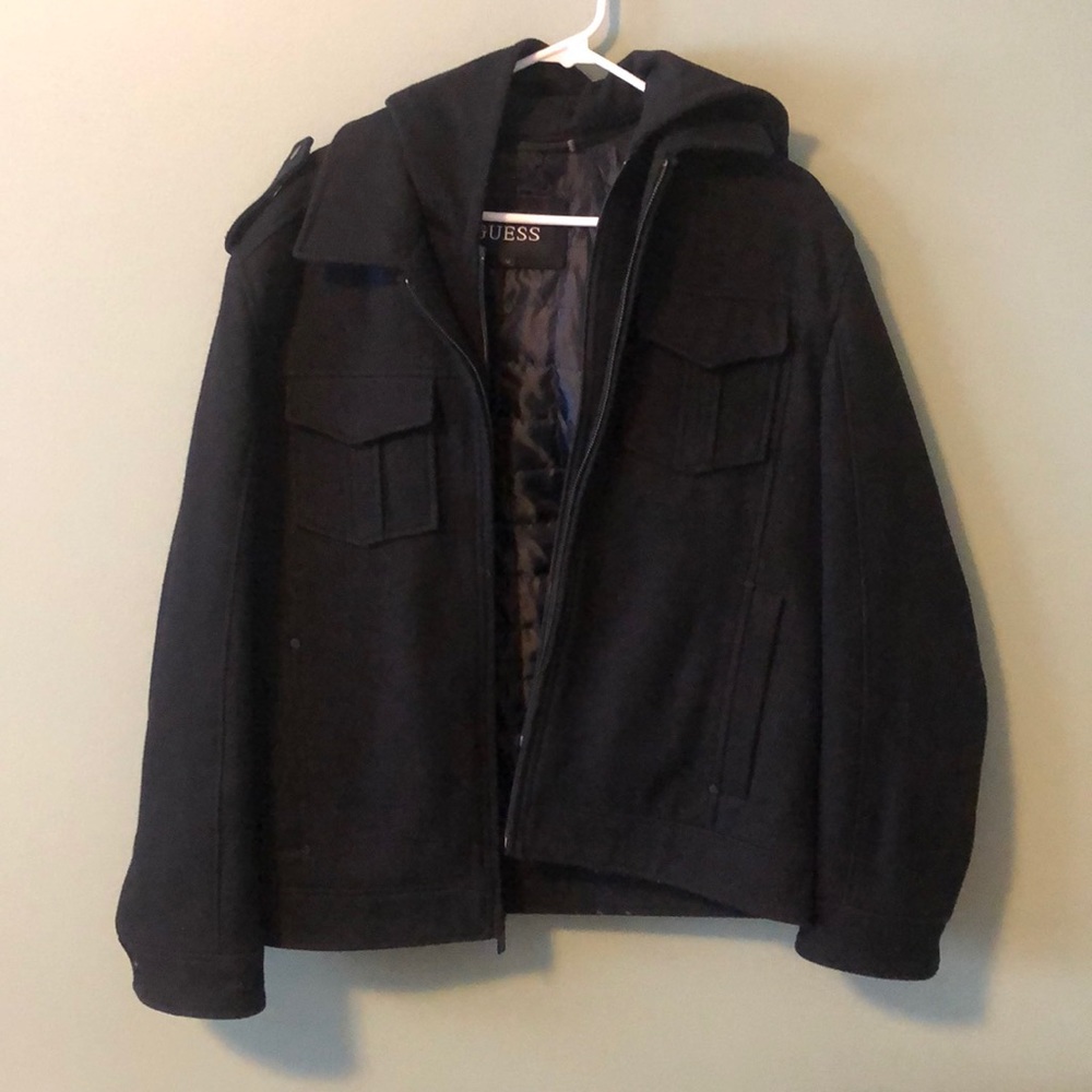 Black - Guess Pea Coat